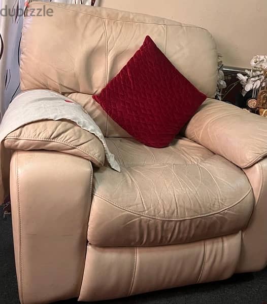 Leather Recliner Sofa 1