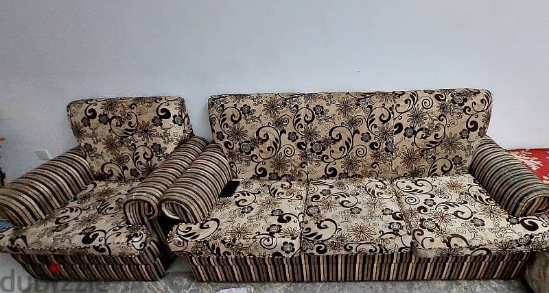 6 seater sofa ,table &Bed 1