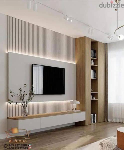 gypsum board. PVC panel work. gypsum wall partition. TV wall design 11