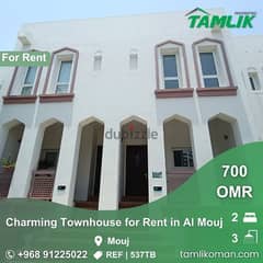 townhouse 2 bedrooms in almouj for rent