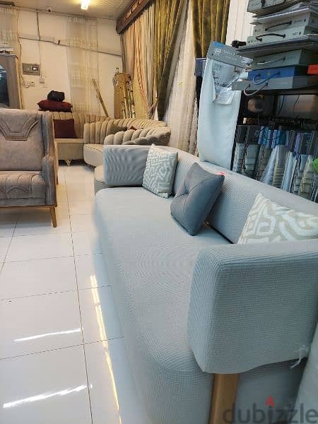 New 3 seater sofa without delivery 1 piece 80 rial 2