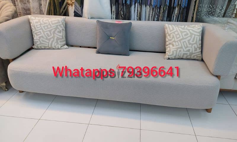 New 3 seater sofa without delivery 1 piece 80 rial 4