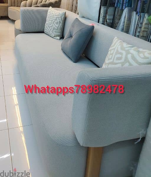 New 3 seater sofa without delivery 1 piece 80 rial 7