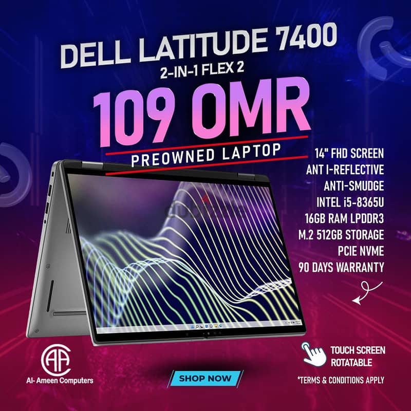 DELL LATITUDE 7400 (2 IN 1 ) FLEX 2 0