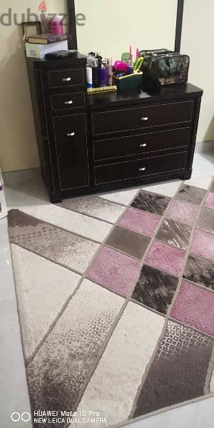 Black Lather Bedroom Set Excellent Condition 2