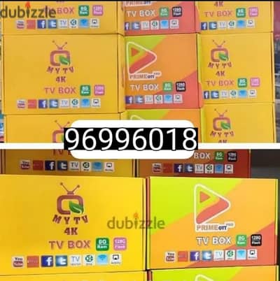 Yellow model android smart all country channels work with 1YEAR Subscr