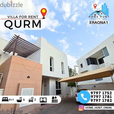 AL QURUM | BEAUTIFUL 4+1 BR COMPOUND VILLA FOR RENT