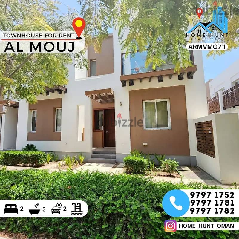 AL MOUJ | WELL MAINTAINED 2BHK TOWNHOUSE FOR RENT 0