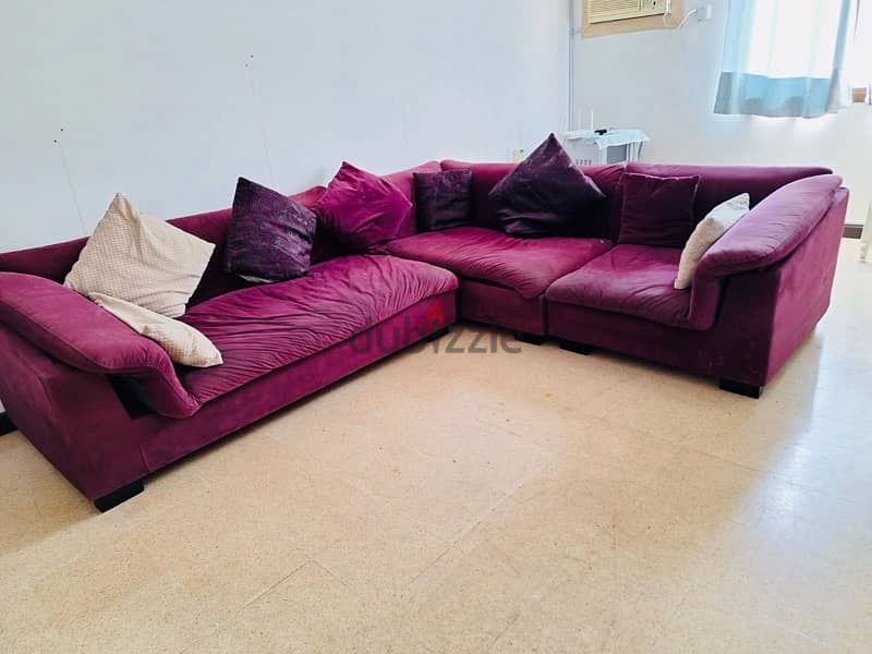 Sofa in good condition - urgent sale- contact 94970889 1