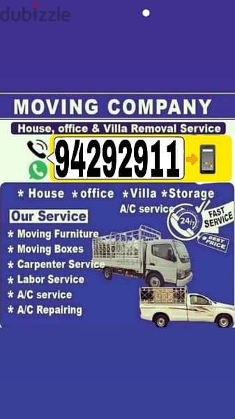 Movers House Shifting Transport Carpenter3,7,10ton trucks شحن نقل آثاث