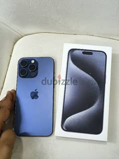 I phone 15 pro max blue taitanium 0