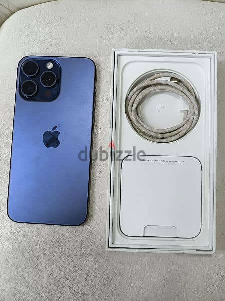 I phone 15 pro max blue taitanium 1