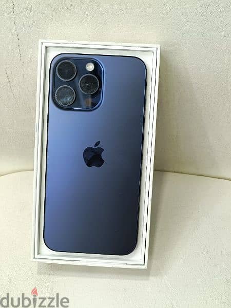 I phone 15 pro max blue taitanium 2