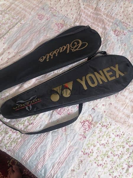 yonex muscle power & yonex isometric racket 6