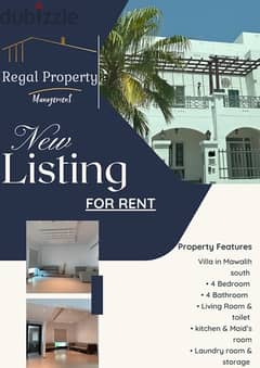 For Rent: Beautiful 4-Bedroom Villa in Mawalih South