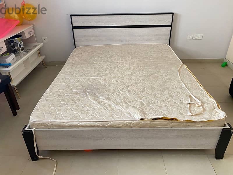 double bed with mattress 3