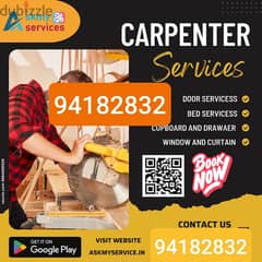 all type carpentry fix furniture works w/call. 97146514 0