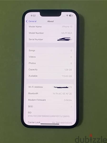 iPhone 13 128 GB آيفون ١٣ ١٢٨ 0