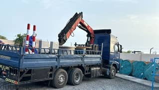 hiab truck for rent 24hr  with crane