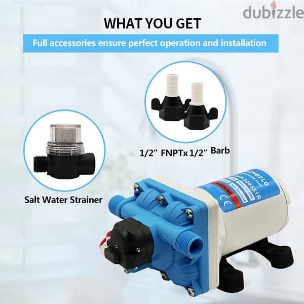 water pump DC for RV CARAVAN مضخة ماء لل كرفان التخييم 1