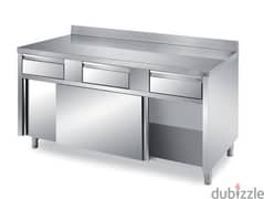 ss cabinet with drawers 0