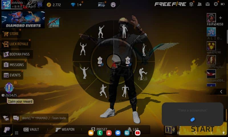 top up free fire account, 3 years  old account 3