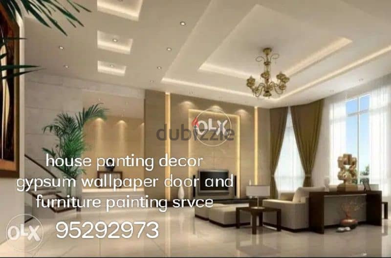 house panting decor gypsum wallpaper door and furniture painting srvce 1