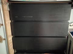 IKEA MALM 3 DRAWER SET IN BLACK BROWN