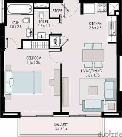 Affordable 1 Bedroom apartment in Sustainable City Yiti