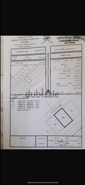 ارض سكنيه للبيع في مسقط العامرات الحاجر على ٧٧٠٠ ريال 0