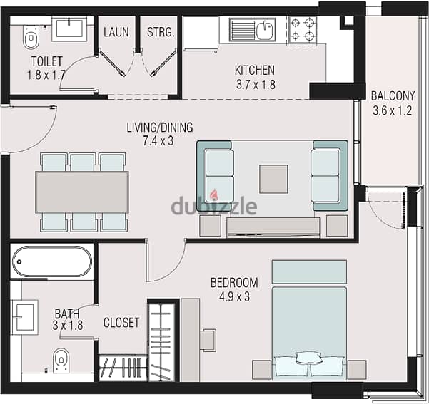 Wonderful 1 BHK Apartment Sustainable City | Installment 1