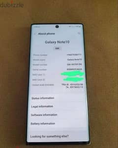 Samsung note 10 8ram 256gb 4g dual sim 0