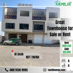 Great Townhouse for Sale in Al Seeb| REF 961BA