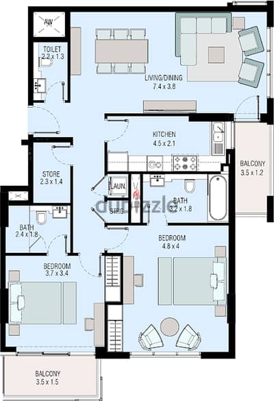 2 Bedroom Apartment | Installment payment