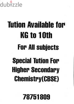 All subject home tutor