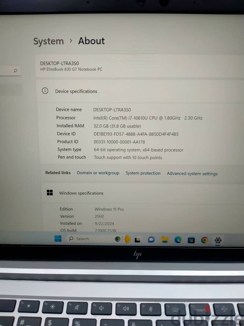 CORE i7 32GB RAM 512GB SSD TOUCH 10th GENERATION HP ELITEBOOK 830 G7 3