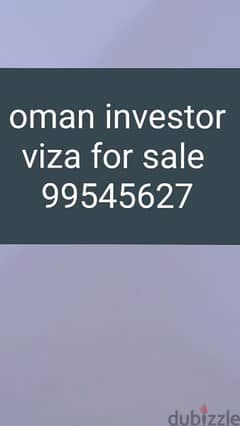 I need my investor viza for sale, 99545627 0