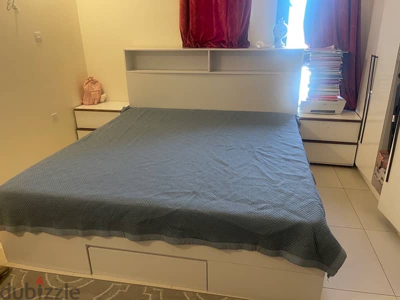 king bed with mattress attached drawer 1