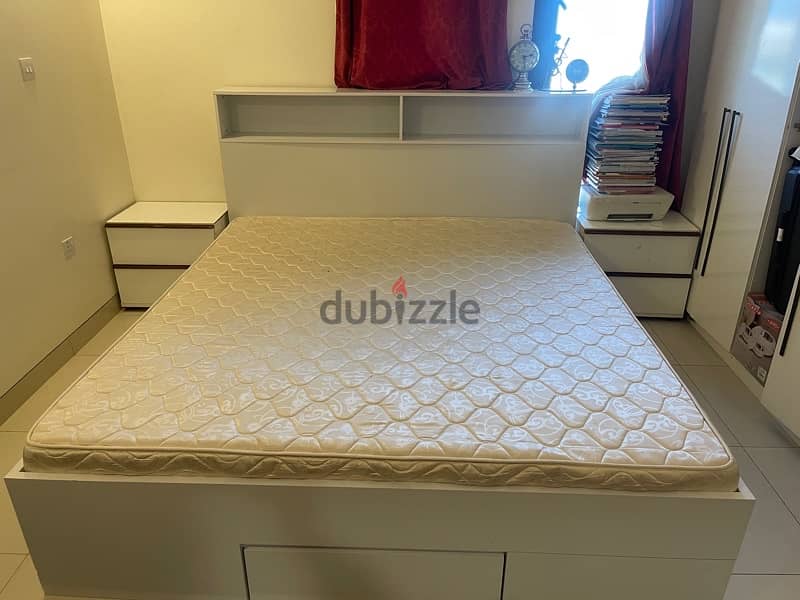 king bed with mattress attached drawer 2