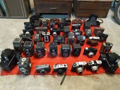 vintage mechanical cameras lot