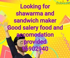 Need shawarma and sandwitch maker