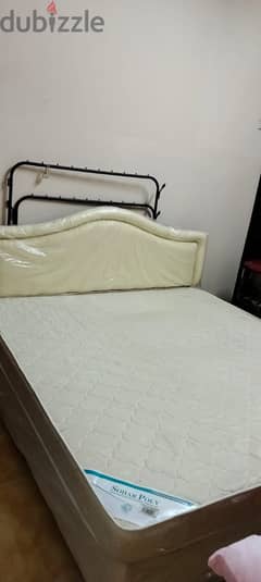 Queen Bed & Mattress, Single used. Mostly new.