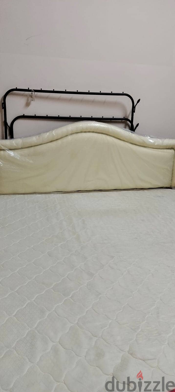 Queen Bed & Mattress, Single used. Mostly new. 2