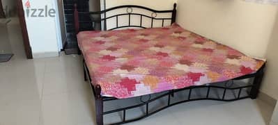 steel cot double included mattress