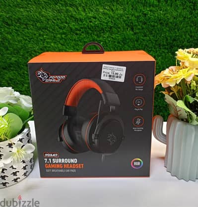 Porodo 7.1 Surround Gaming Headset Breathable Ear Buds