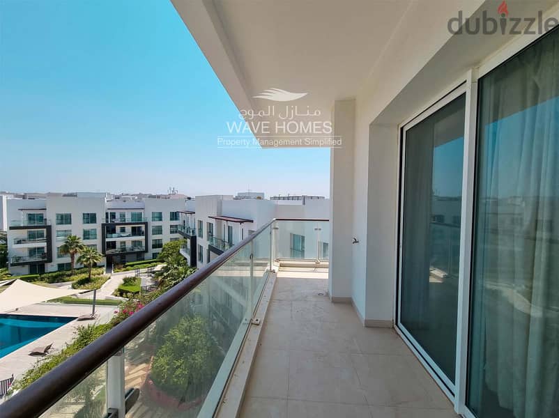 Bright & Modern 2 BHK Apartment in The Gardens, Al Mouj 5