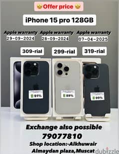 iPhone 15 pro 128GB offer price best condition with box