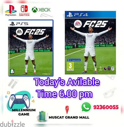 Fc 25 PS5  and Fc PS4 arabic version and english version available