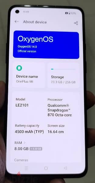 OnePlus 9R Gaming phone