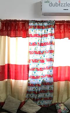 Curtain with rod